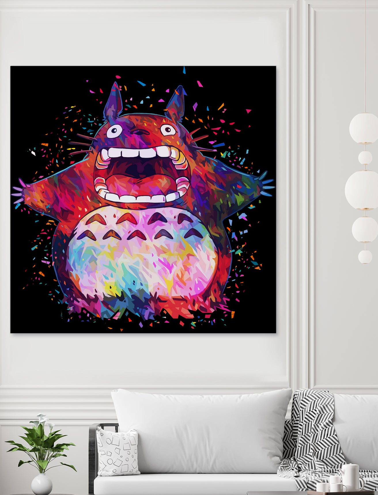 Totoro by Alessandro Pautasso on GIANT ART - black digital painting