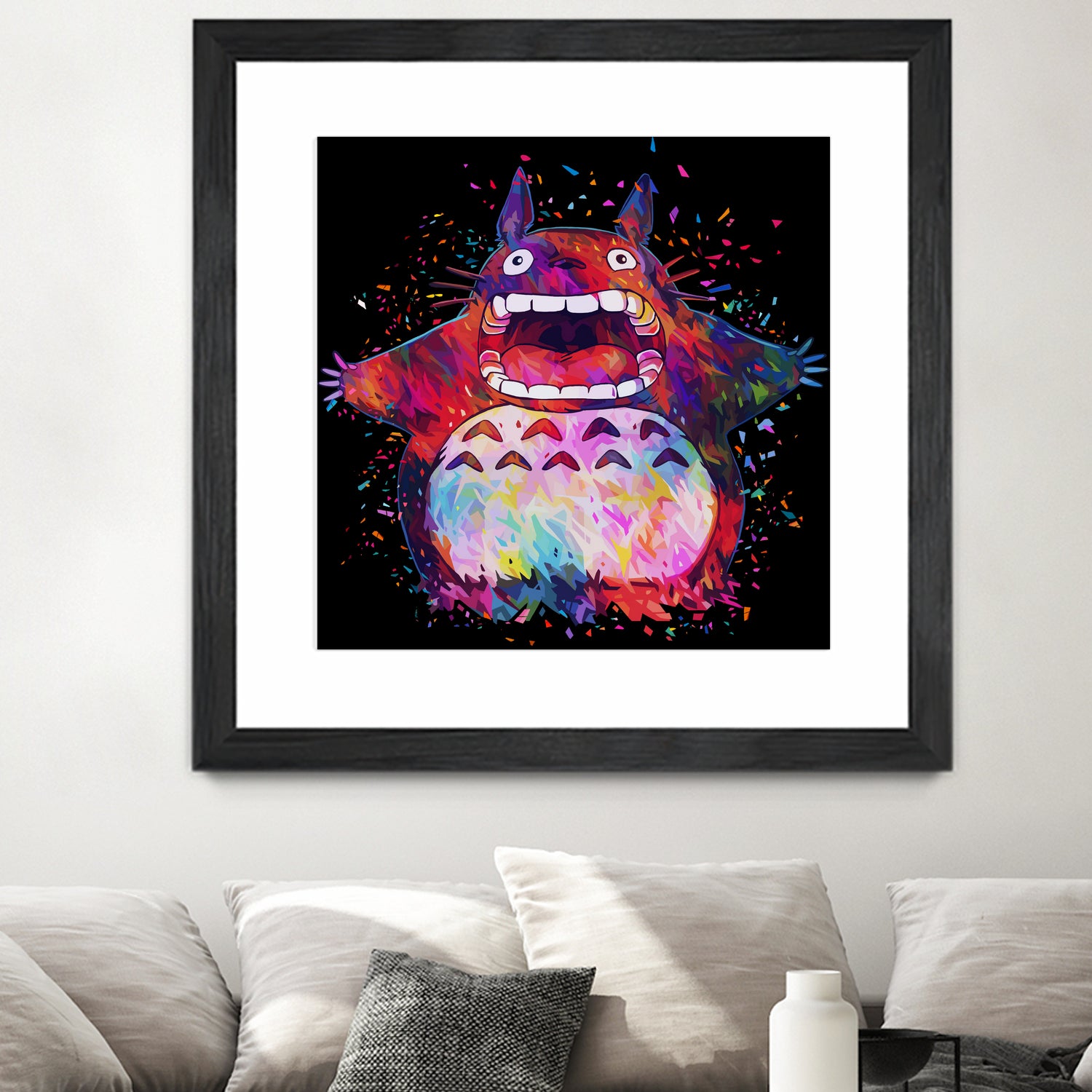 Totoro by Alessandro Pautasso on GIANT ART - black digital painting