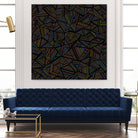 Ab Linear Rainbow B by Emeline Tate-Robertson on GIANT ART - black digital painting