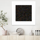 Ab Linear Rainbow B by Emeline Tate-Robertson on GIANT ART - black digital painting