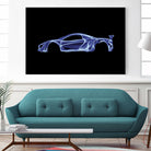 McLaren P1 by Octavian Mihai Mielu on GIANT ART - blue digital painting