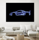 McLaren P1 by Octavian Mihai Mielu on GIANT ART - blue digital painting