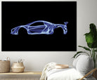 McLaren P1 by Octavian Mihai Mielu on GIANT ART - blue digital painting