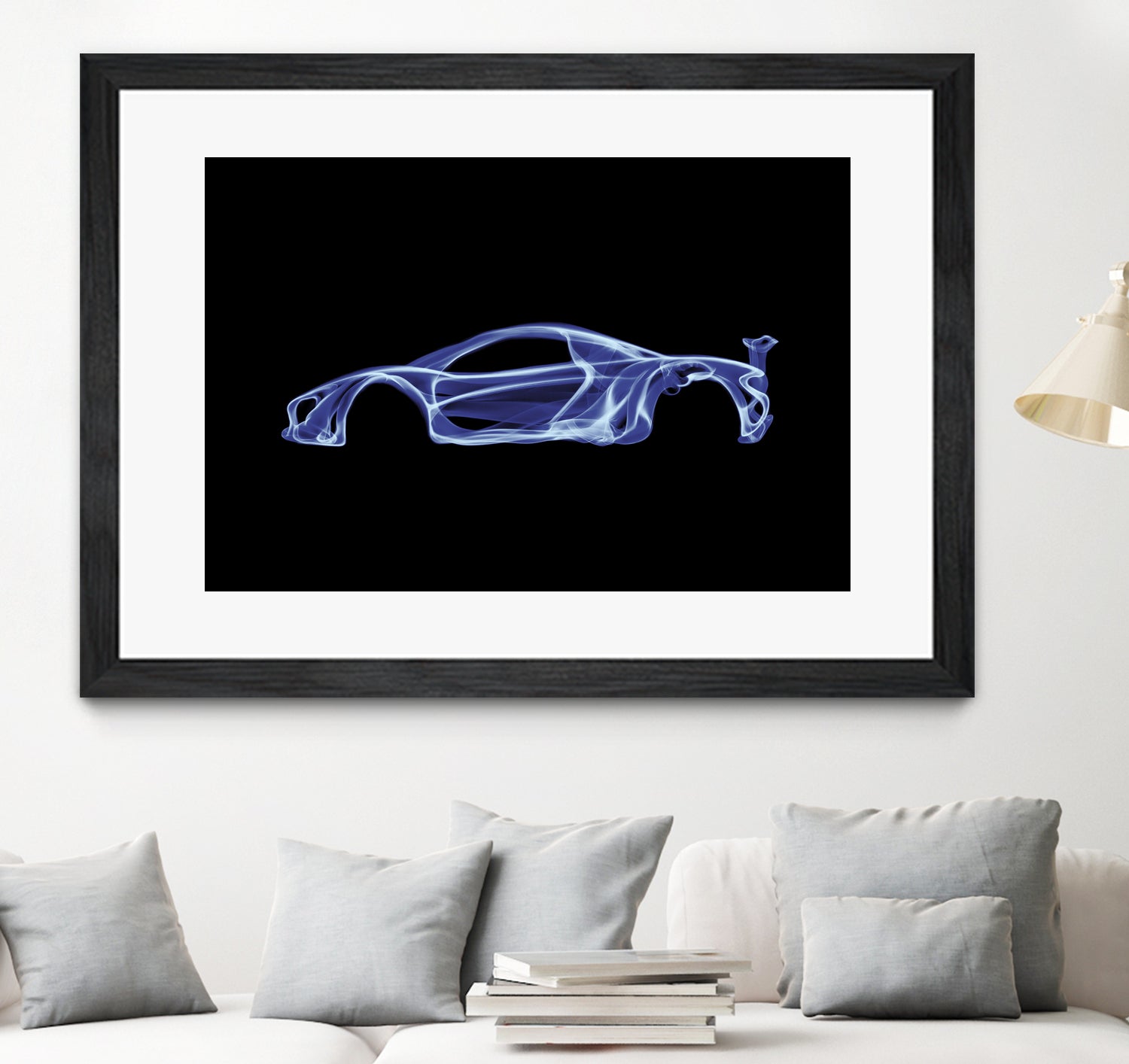 McLaren P1 by Octavian Mihai Mielu on GIANT ART - blue digital painting