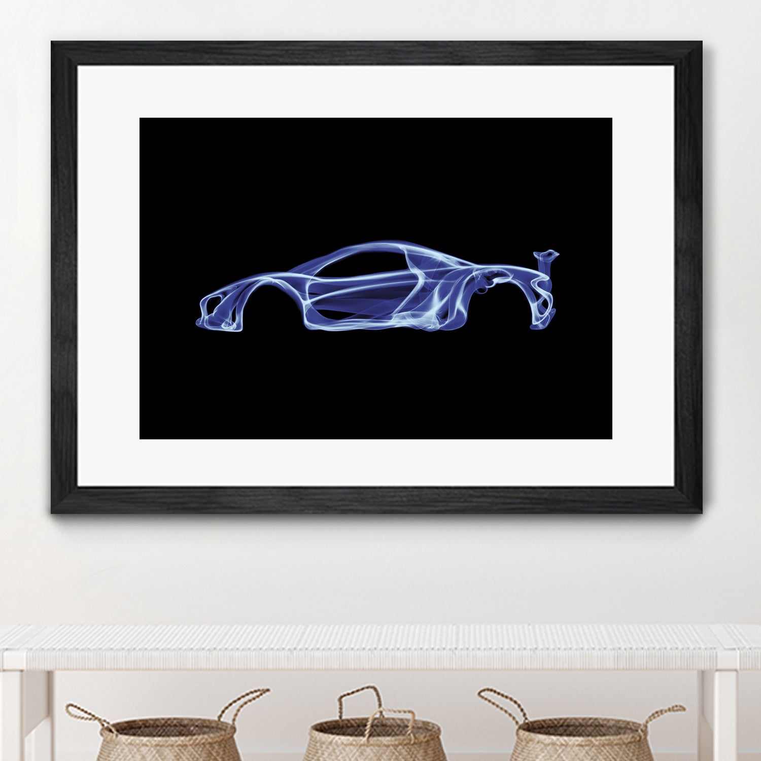 McLaren P1 by Octavian Mihai Mielu on GIANT ART - blue digital painting