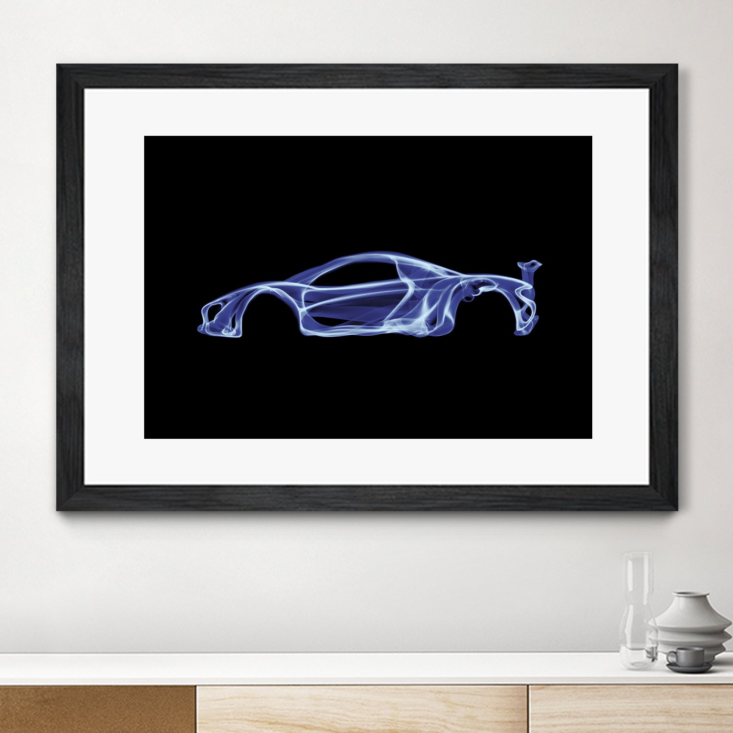 McLaren P1 by Octavian Mihai Mielu on GIANT ART - blue digital painting