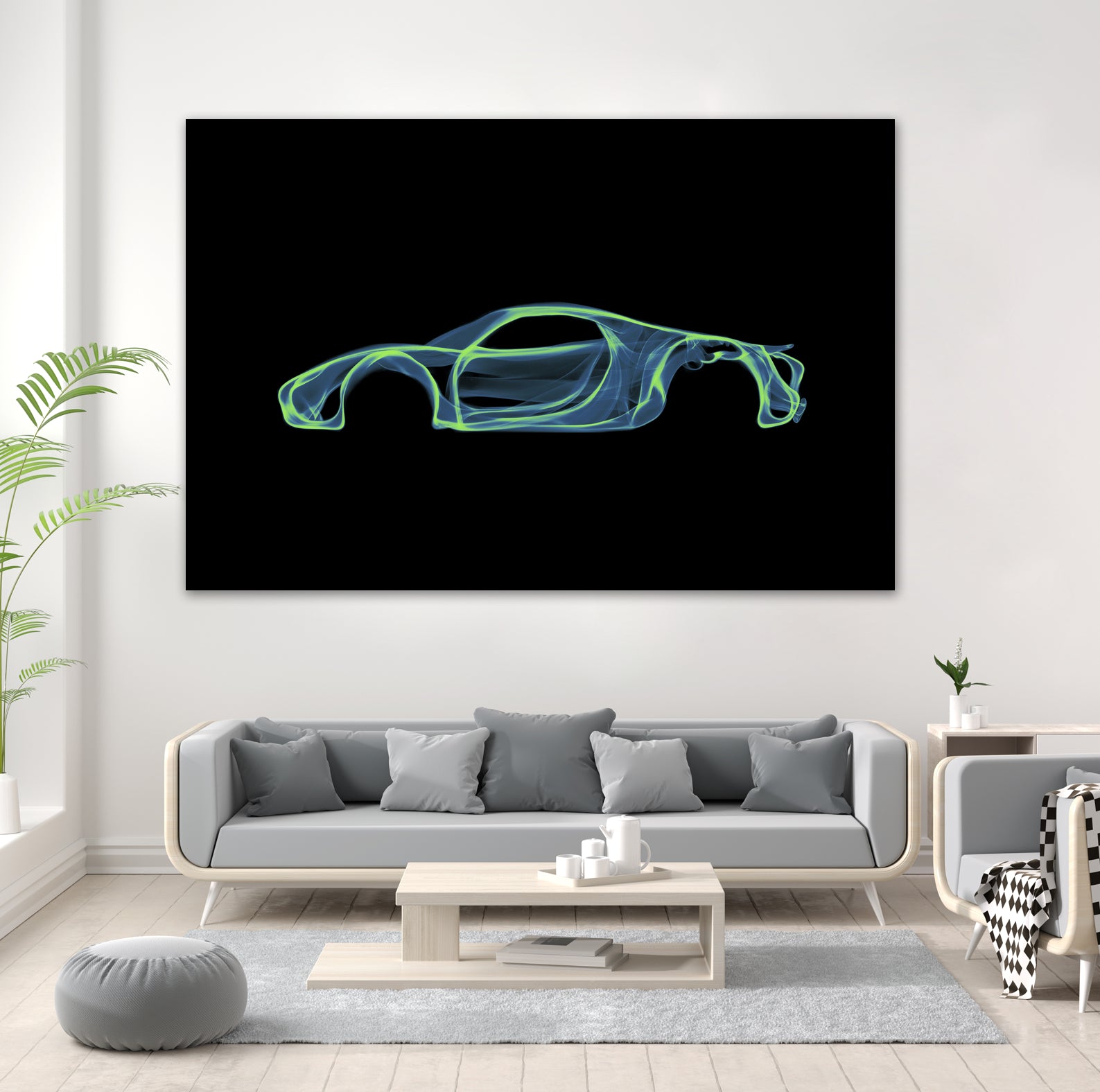 Porsche 918 spyder by Octavian Mihai Mielu on GIANT ART - green digital painting