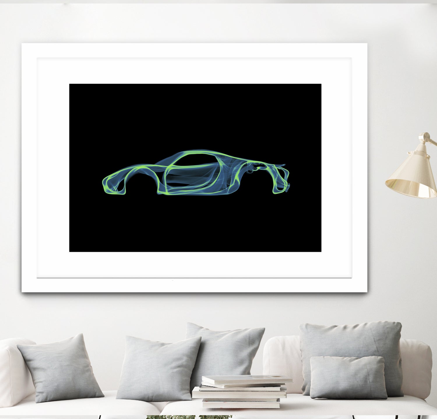 Porsche 918 spyder by Octavian Mihai Mielu on GIANT ART - green digital painting