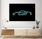 Porsche 918 spyder by Octavian Mihai Mielu on GIANT ART - green digital painting