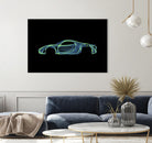 Porsche 918 spyder by Octavian Mihai Mielu on GIANT ART - green digital painting