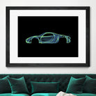 Porsche 918 spyder by Octavian Mihai Mielu on GIANT ART - green digital painting