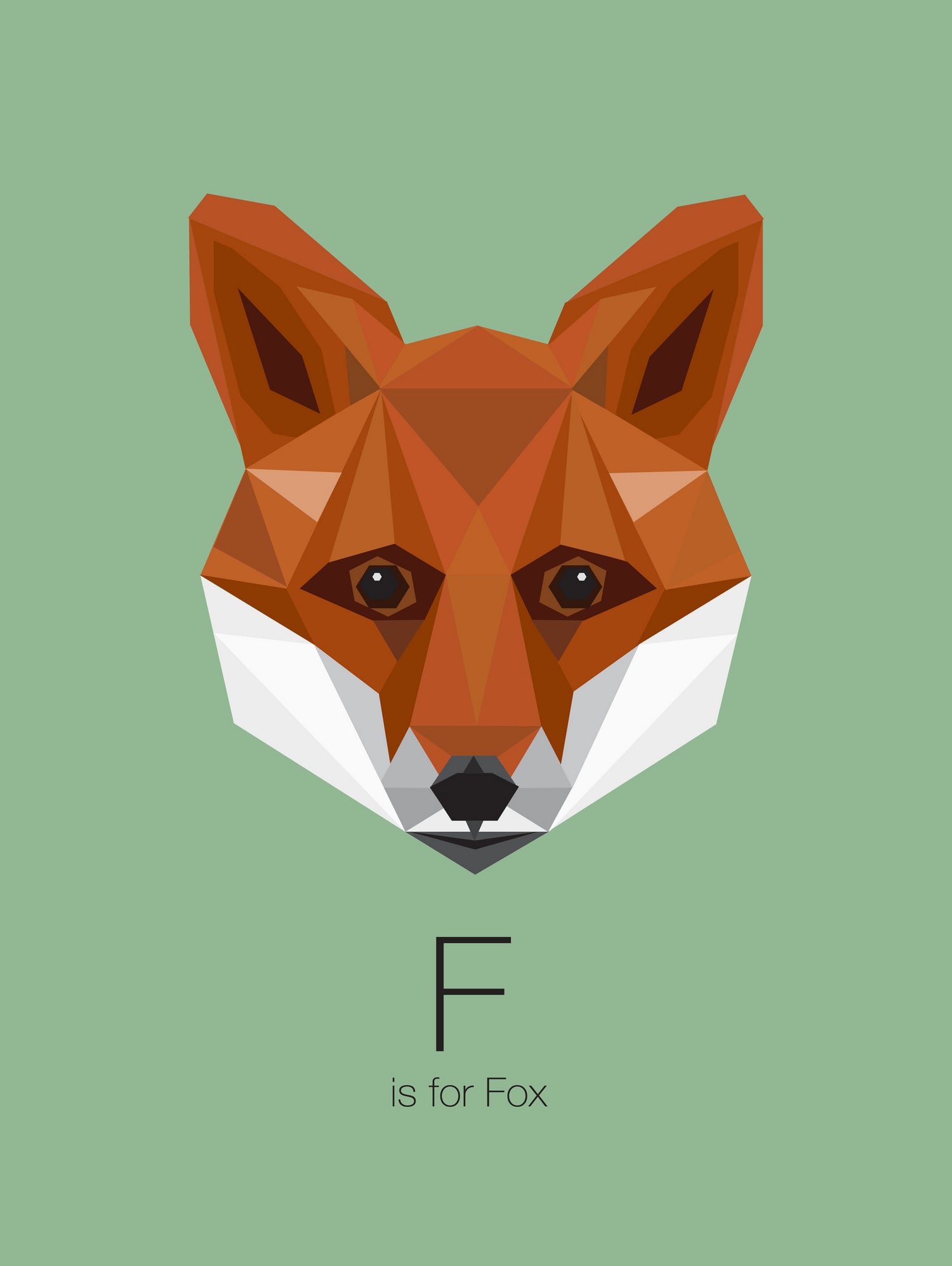 F is for Fox by Linn Maria Odnes Jensen on GIANT ART - digital drawing