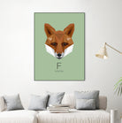 F is for Fox by Linn Maria Odnes Jensen on GIANT ART - digital drawing