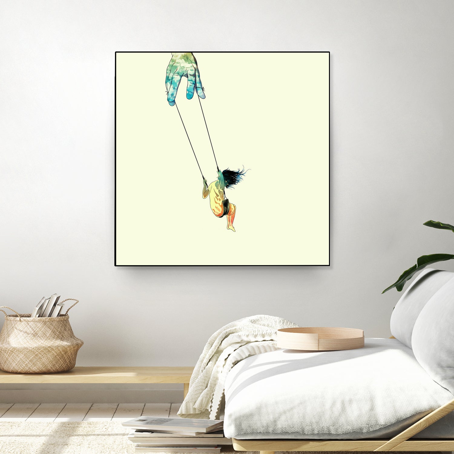 Swing me higher by matheus lopes on GIANT ART - yellow digital drawing