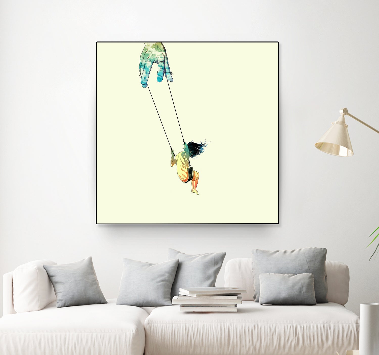 Swing me higher by matheus lopes on GIANT ART - yellow digital drawing