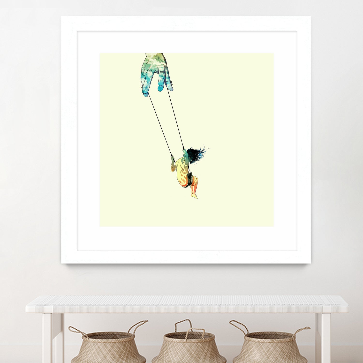 Swing me higher by matheus lopes on GIANT ART - yellow digital drawing