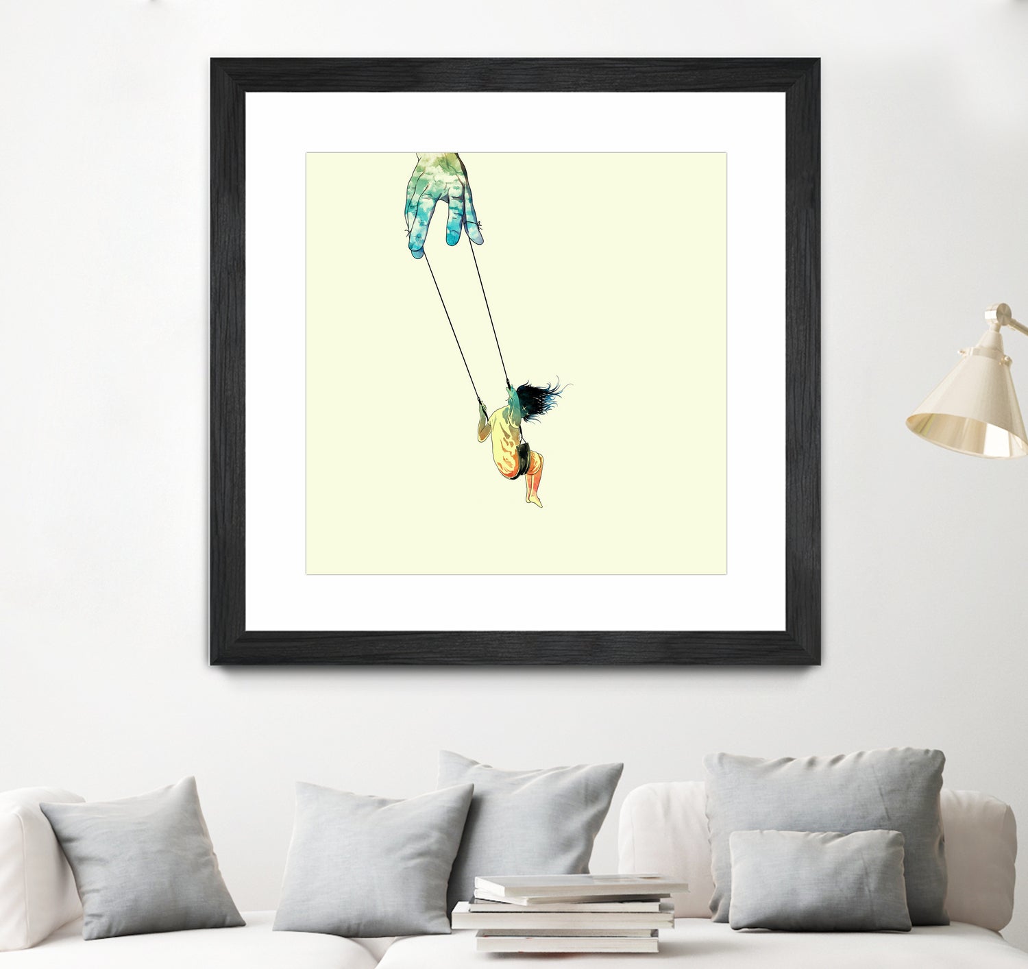 Swing me higher by matheus lopes on GIANT ART - yellow digital drawing