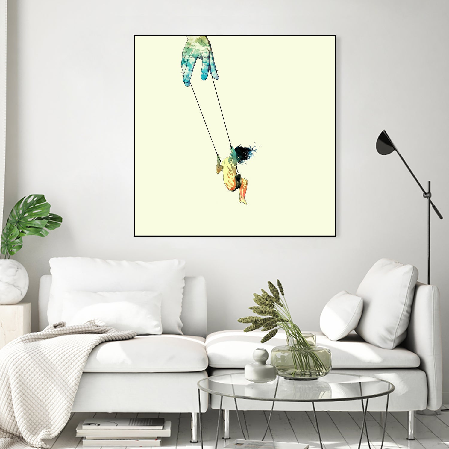 Swing me higher by matheus lopes on GIANT ART - yellow digital drawing