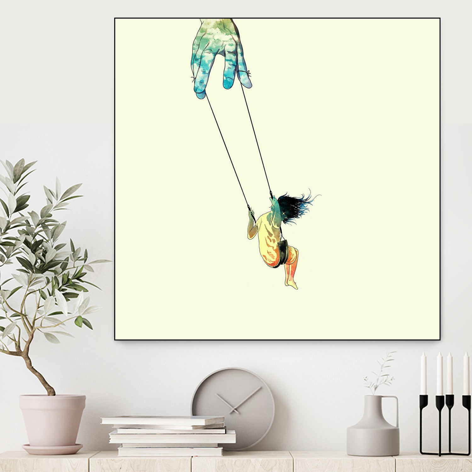 Swing me higher by matheus lopes on GIANT ART - yellow digital drawing