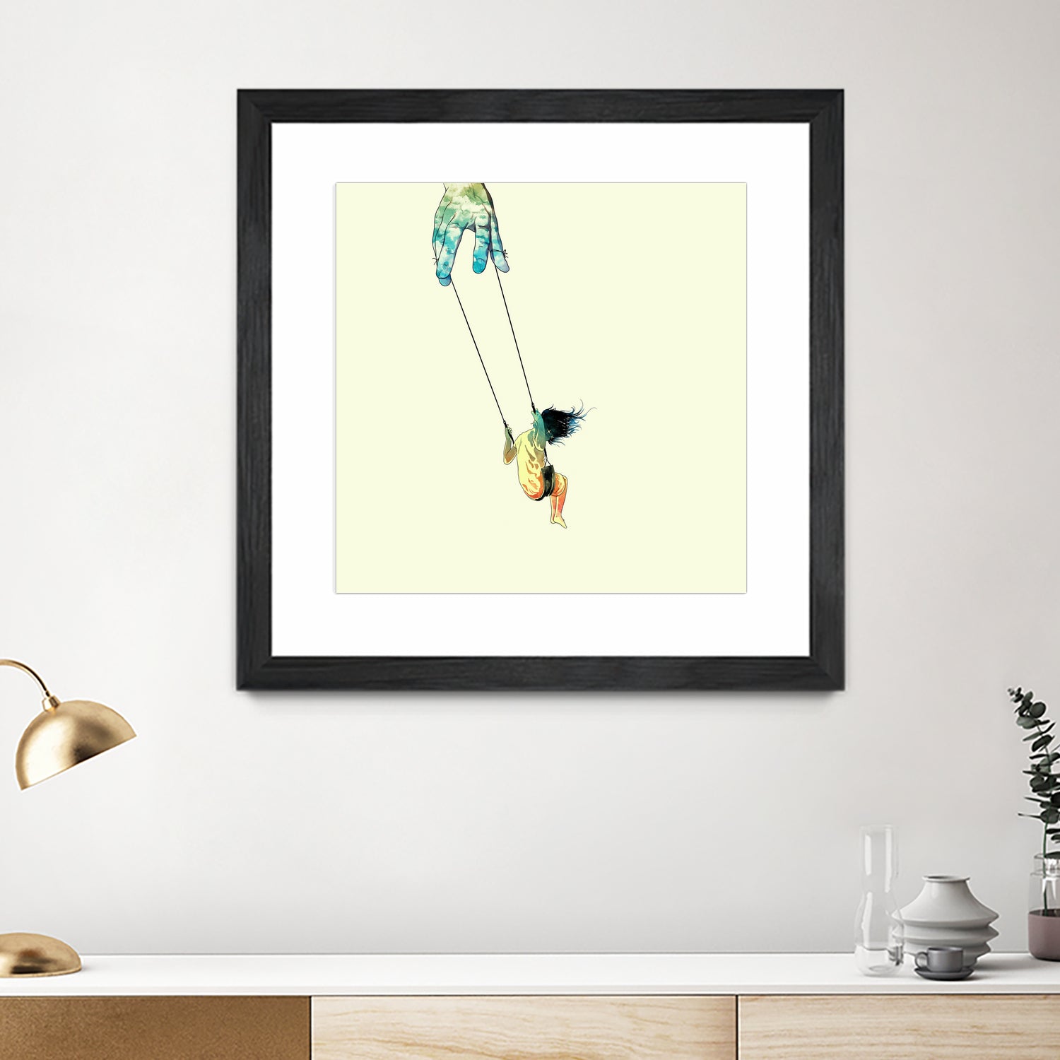 Swing me higher by matheus lopes on GIANT ART - yellow digital drawing