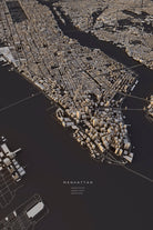 Manhattan City Map II by Luis Dilger on GIANT ART - 3d art