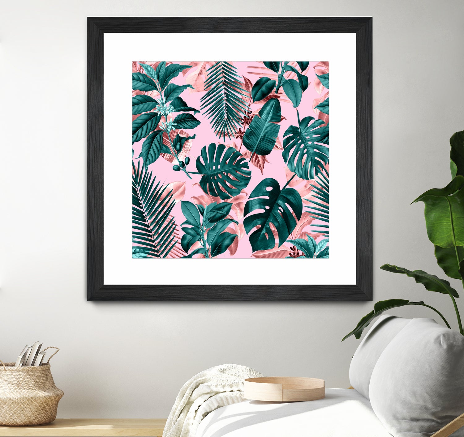 Tropical Garden II by burcu korkmazyurek on GIANT ART - pink digital painting