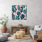 Tropical Garden II by burcu korkmazyurek on GIANT ART - pink digital painting