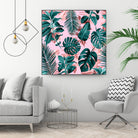 Tropical Garden II by burcu korkmazyurek on GIANT ART - pink digital painting