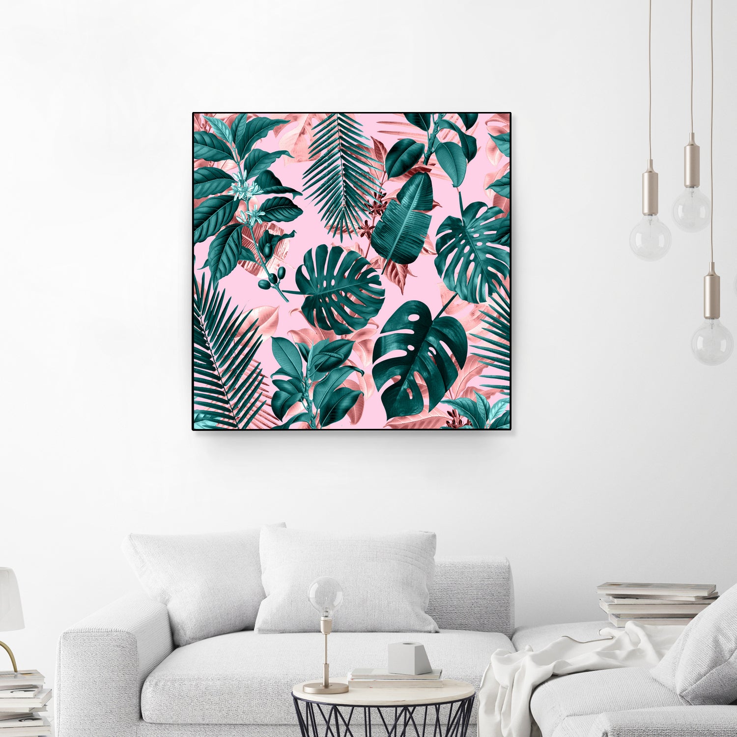 Tropical Garden II by burcu korkmazyurek on GIANT ART - pink digital painting