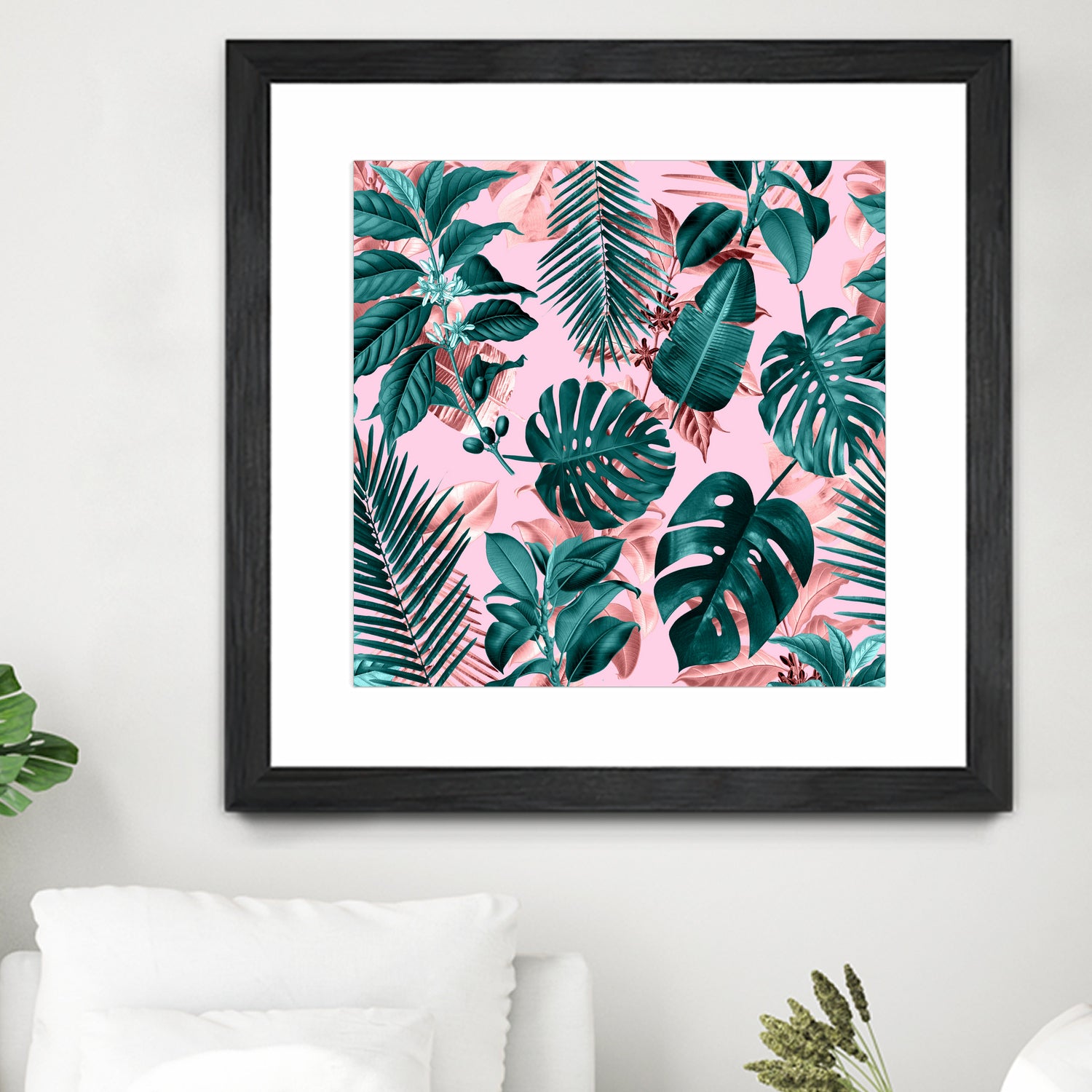 Tropical Garden II by burcu korkmazyurek on GIANT ART - pink digital painting