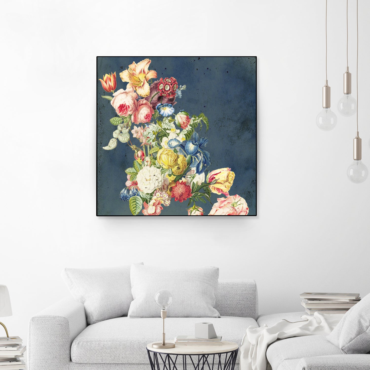 Floral tribute to Louis McNeice by anne corr on GIANT ART - blue digital painting