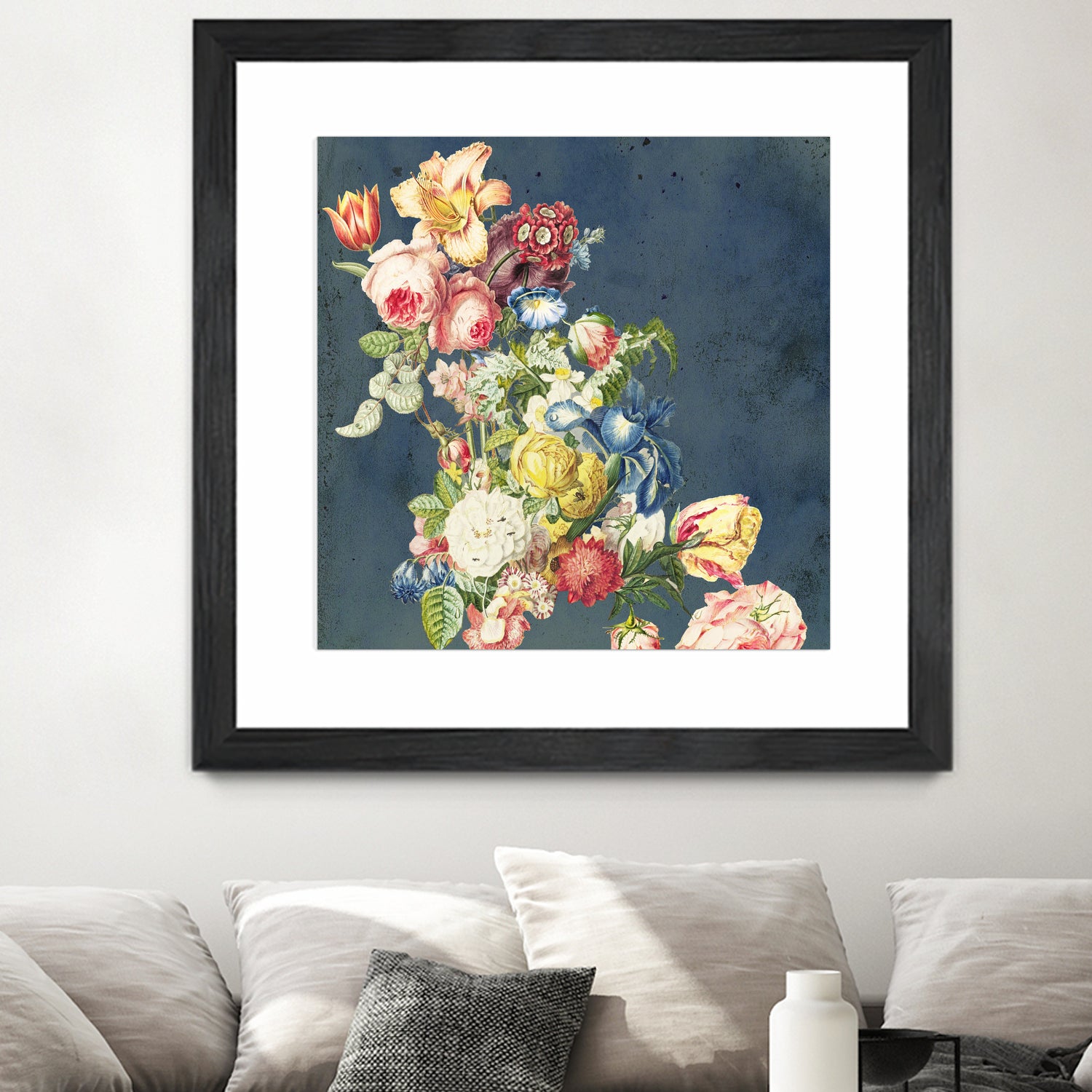 Floral tribute to Louis McNeice by anne corr on GIANT ART - blue digital painting