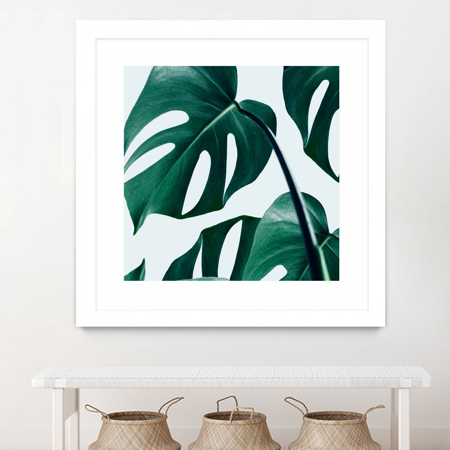 Monstera by Uma Gokhale on GIANT ART - green digital painting