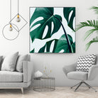 Monstera by Uma Gokhale on GIANT ART - green digital painting