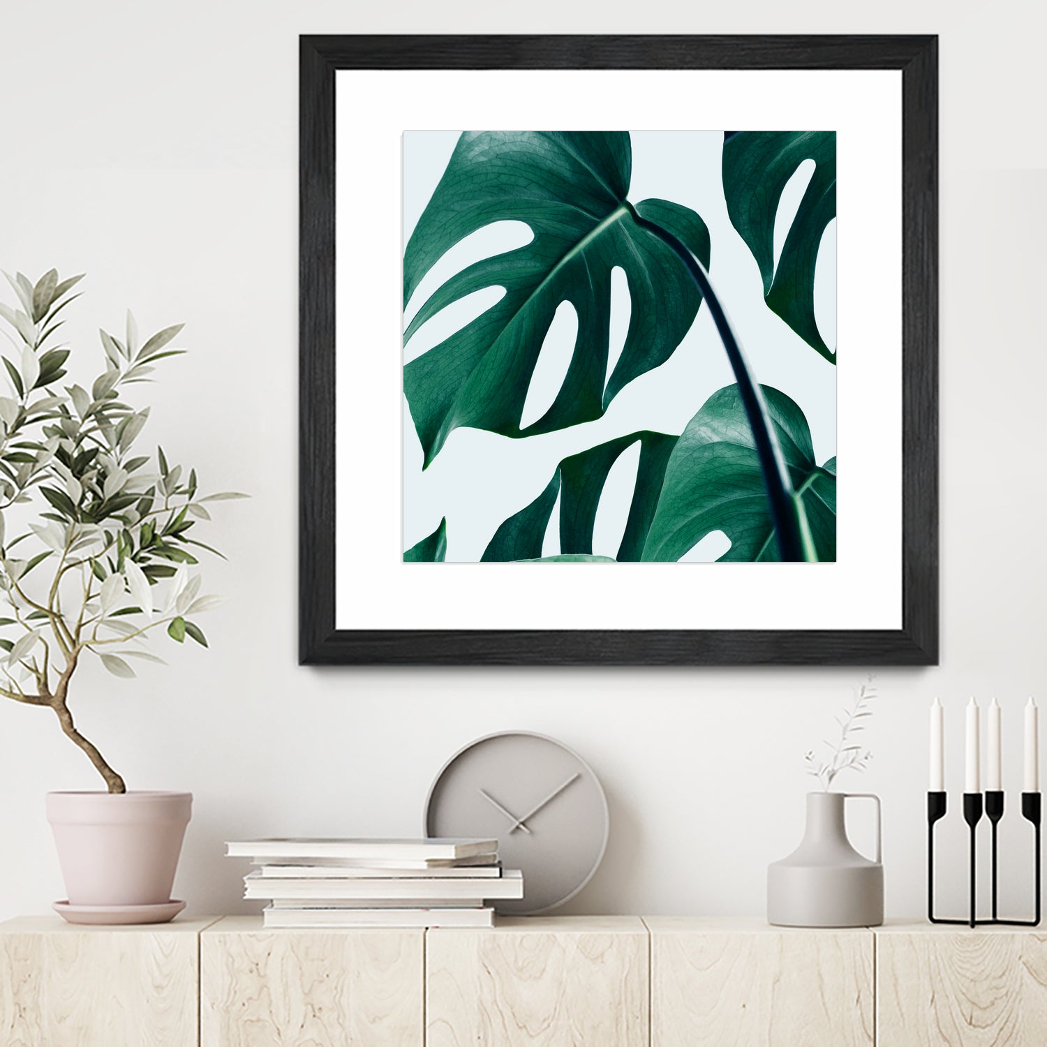 Monstera by Uma Gokhale on GIANT ART - green digital painting