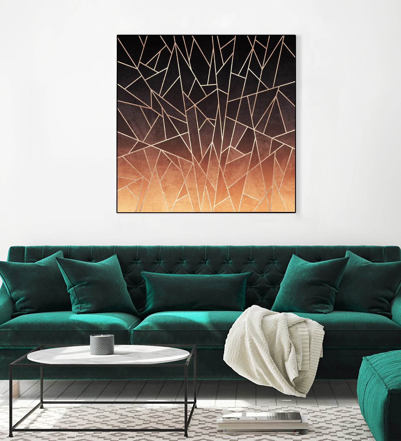 Shattered Ombre by Elisabeth Fredriksson on GIANT ART - brown digital painting