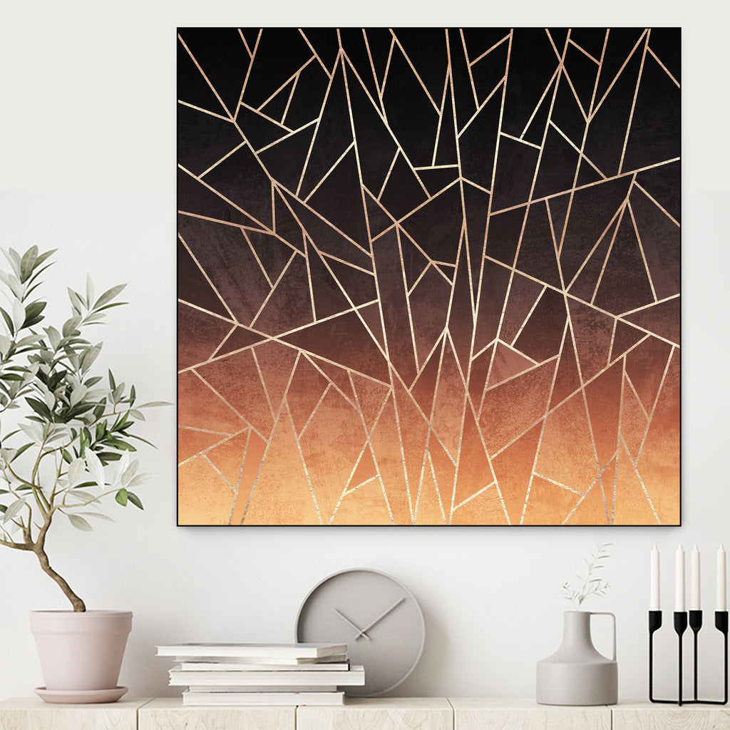 Shattered Ombre by Elisabeth Fredriksson on GIANT ART - brown digital painting