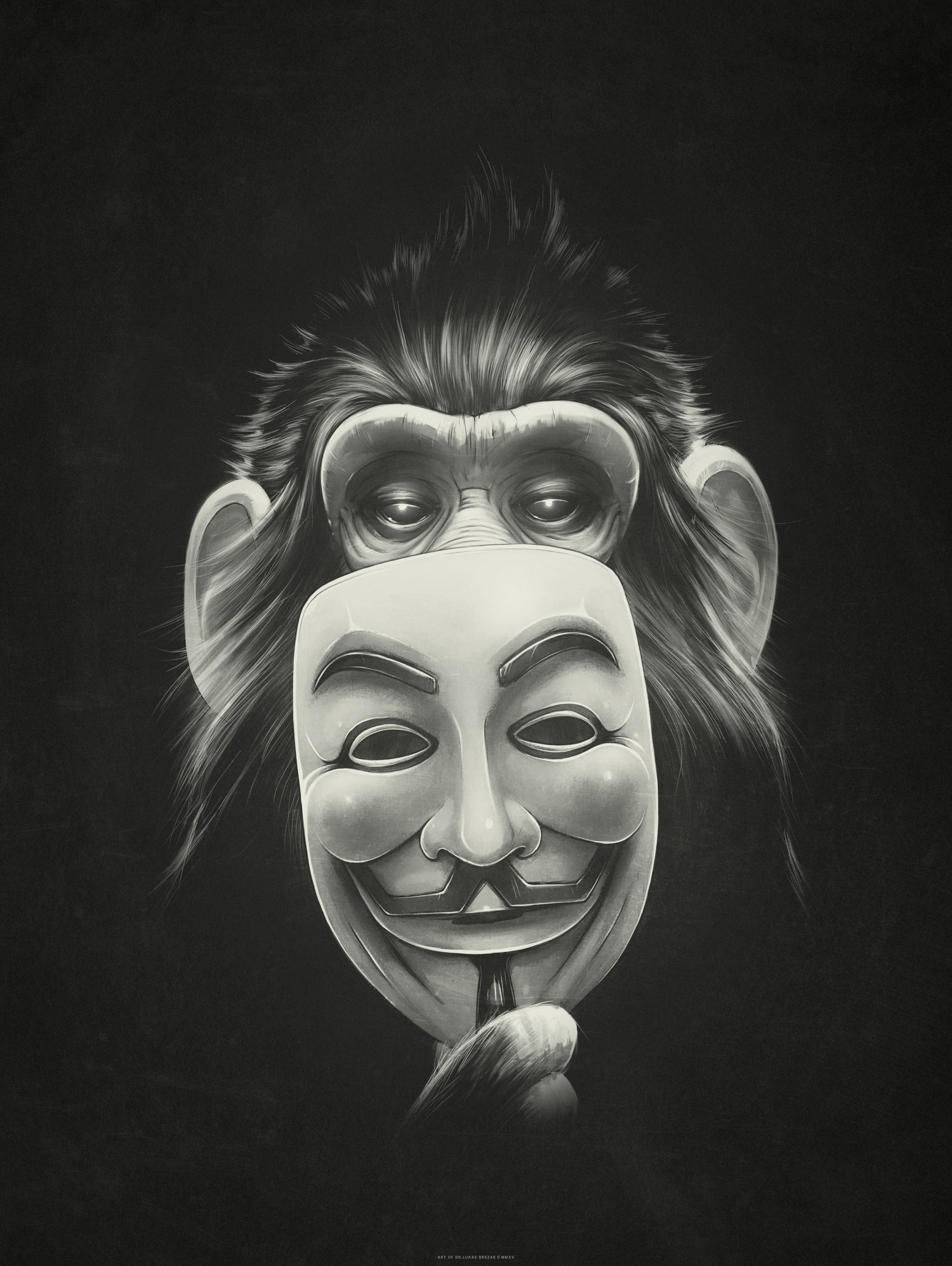 Anonymous by Lukáš Brežák on GIANT ART - black digital drawing