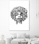 Jimi Hendrix by Octavian Mihai Mielu on GIANT ART - black digital drawing