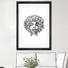 Jimi Hendrix by Octavian Mihai Mielu on GIANT ART - black digital drawing