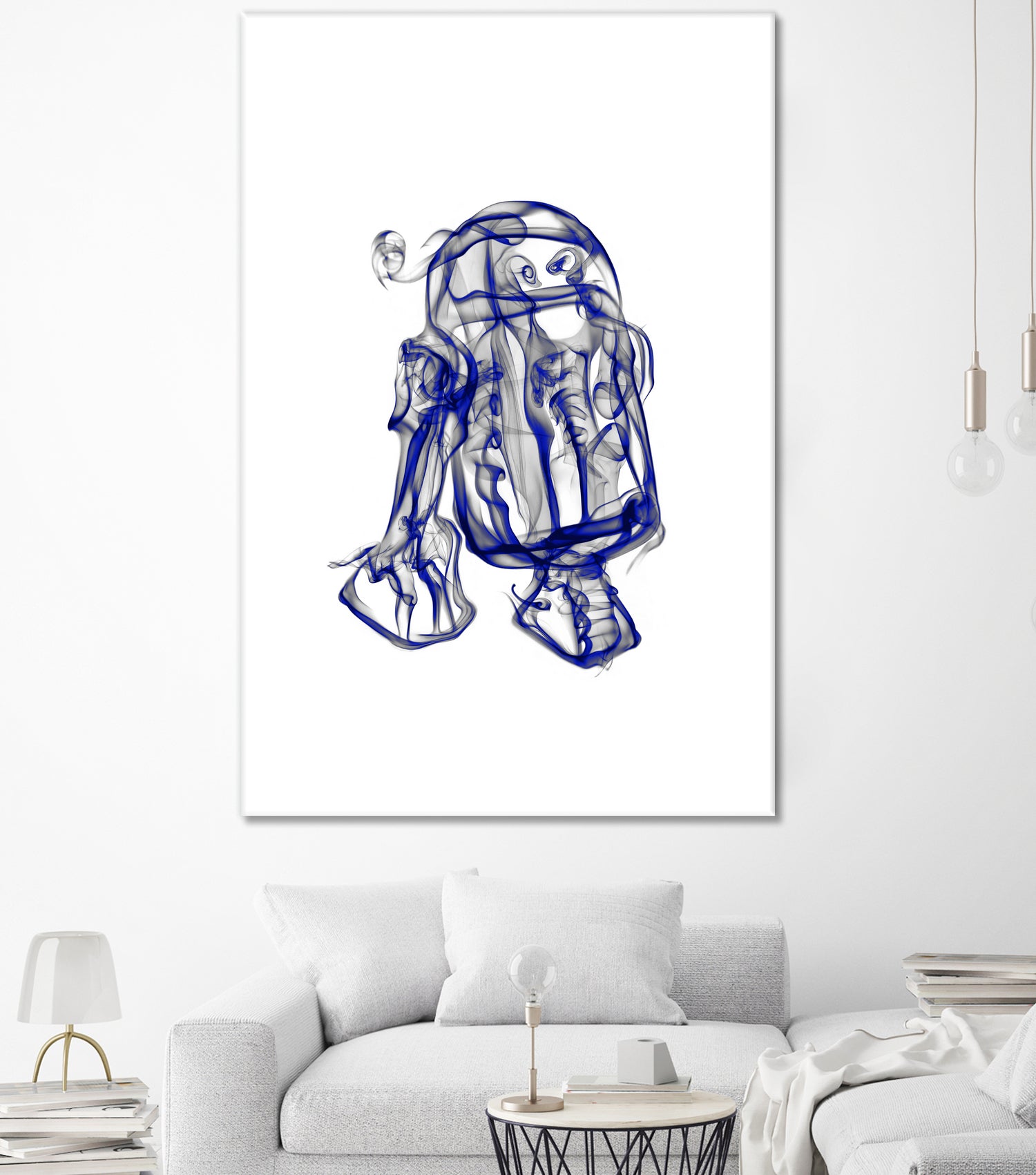 R2D2 by Octavian Mihai Mielu on GIANT ART - blue digital painting