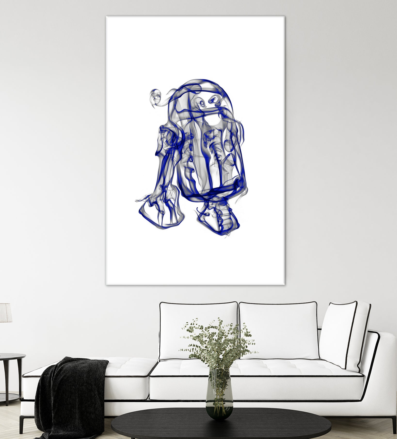 R2D2 by Octavian Mihai Mielu on GIANT ART - blue digital painting