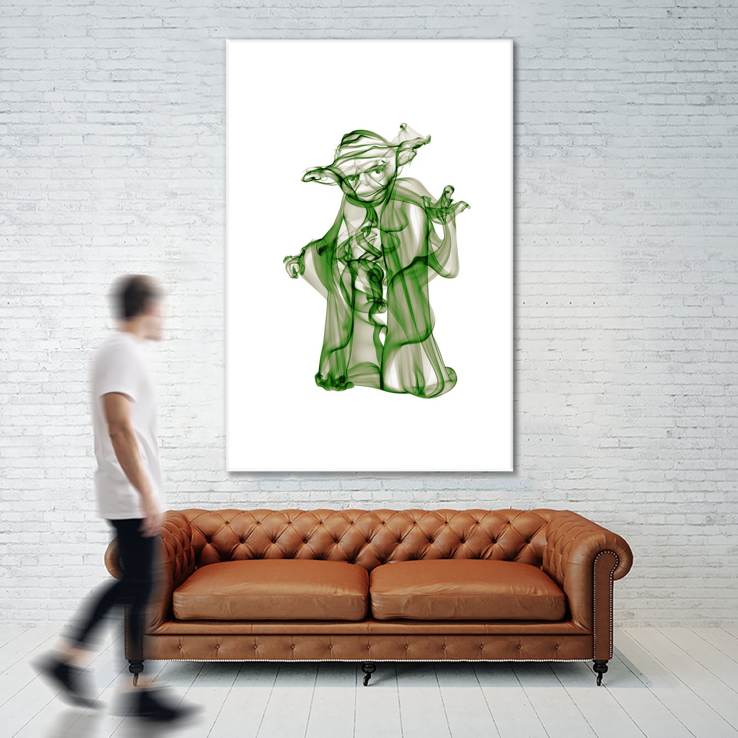 Yoda by Octavian Mihai Mielu on GIANT ART - green digital painting