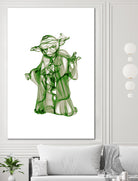 Yoda by Octavian Mihai Mielu on GIANT ART - green digital painting