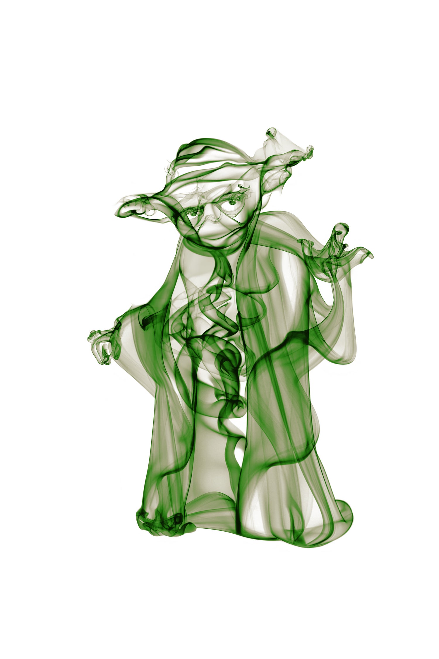 Yoda by Octavian Mihai Mielu on GIANT ART - green digital painting