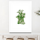 Yoda by Octavian Mihai Mielu on GIANT ART - green digital painting