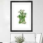 Yoda by Octavian Mihai Mielu on GIANT ART - green digital painting