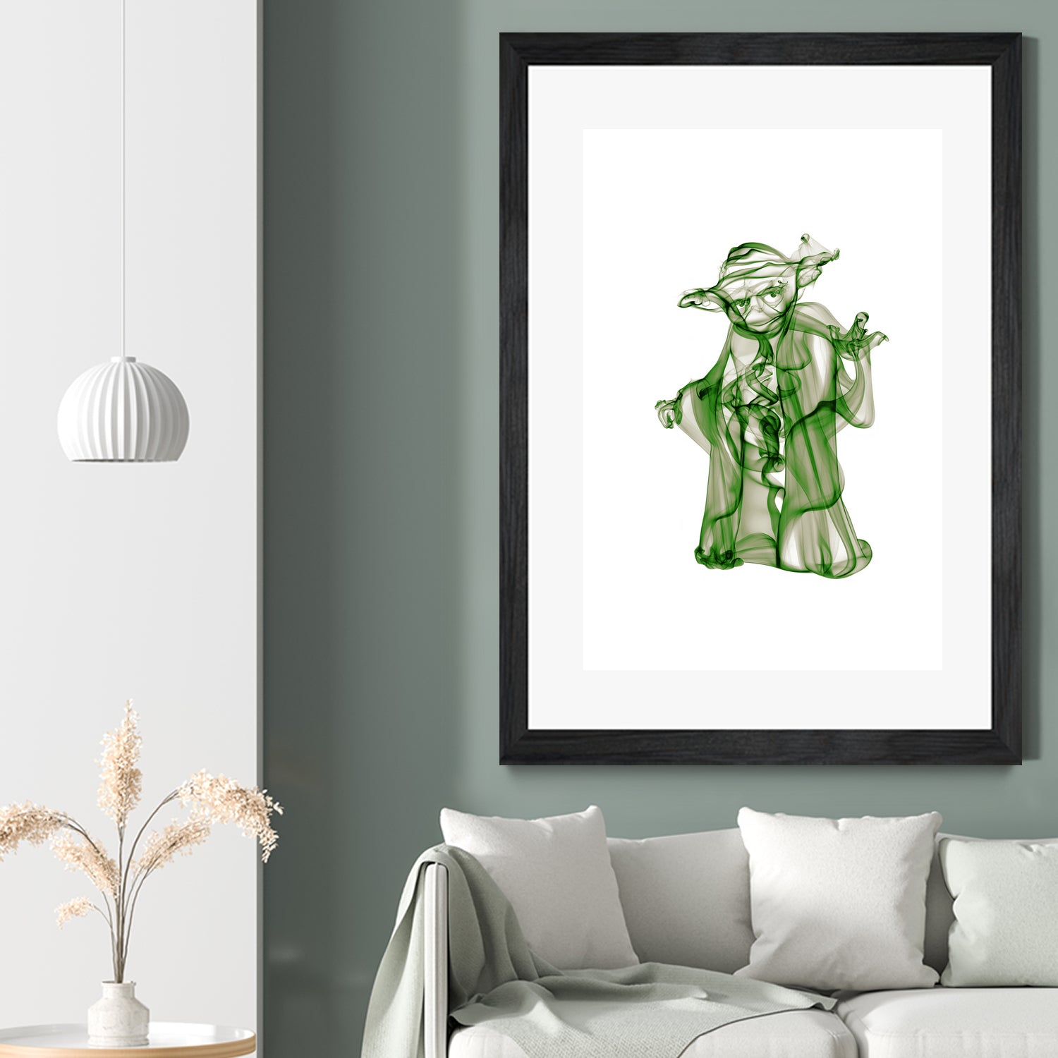 Yoda by Octavian Mihai Mielu on GIANT ART - green digital painting