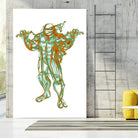 Michelangelo by Octavian Mihai Mielu on GIANT ART - green digital painting