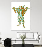 Michelangelo by Octavian Mihai Mielu on GIANT ART - green digital painting